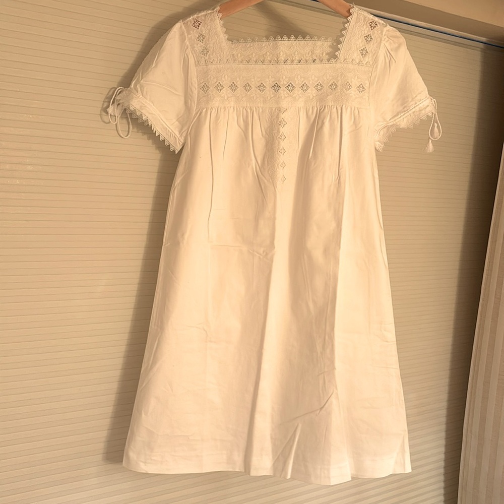 NWT Madewell White Lace Shift Dress